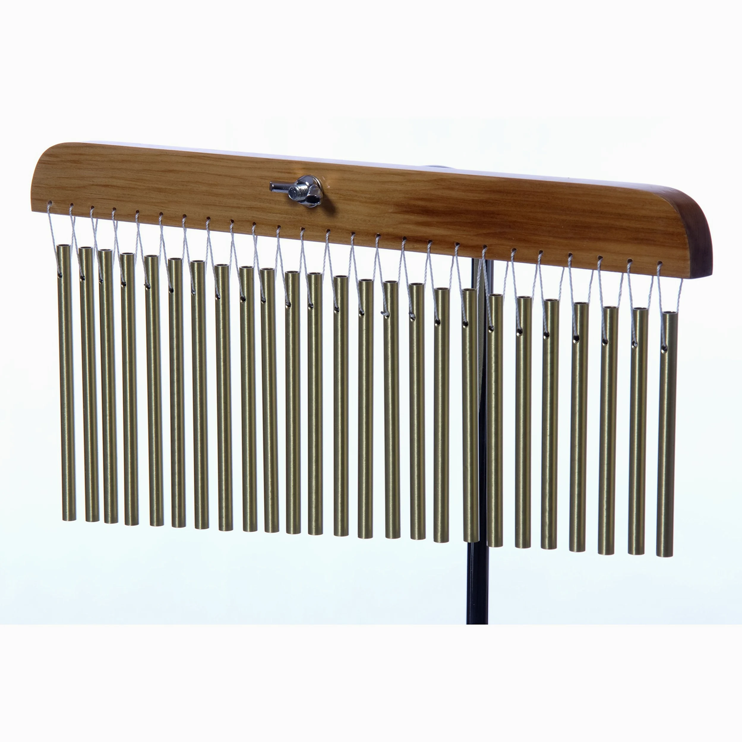 Fame Chimes 25, 25-Bar Messing Chime Percussion, Mit Ständer, Naturfarben, Montierbar, Ideal für Einsteiger und Musikschulen