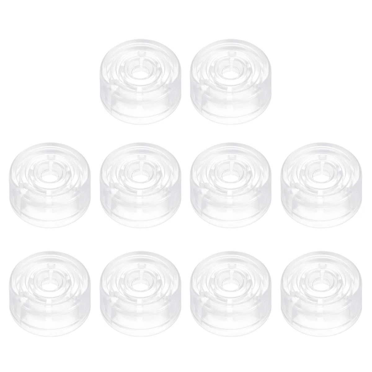 sourcing map Fußschalter-Aufsätze für Gitarren-Pedalknöpfe, Kunststoff, 0,95 cm (3/8 Zoll), für Gitarreneffekte, Pedaltasten, transparent, 10 Stück