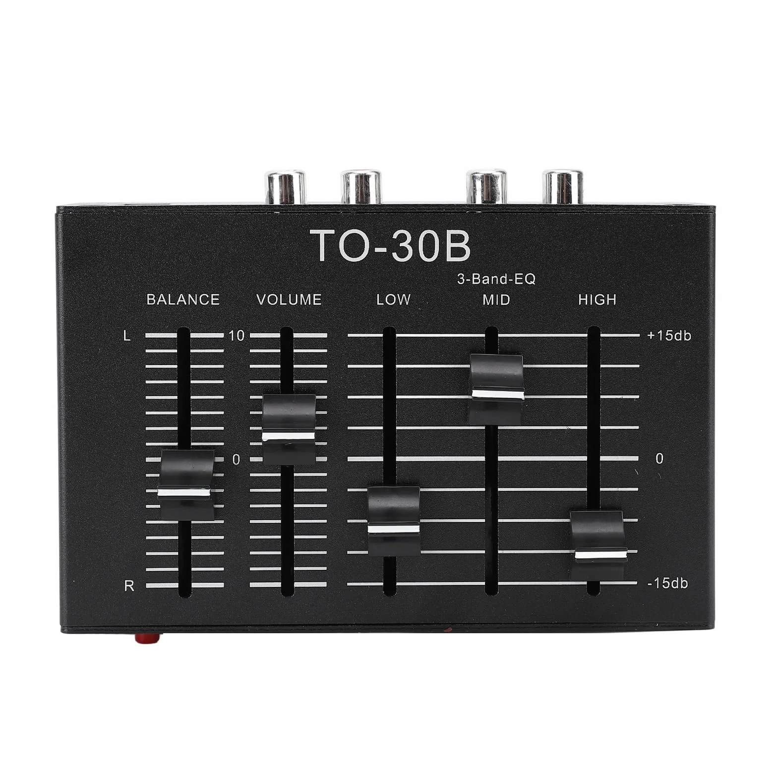 Dpofirs EQ -Equalizer, Niedrig Rausch -HIFI Volumensteuerung Ausgeglichener Stereoer Stereo EQ Equalizer für Elektronische Musikinstrumente
