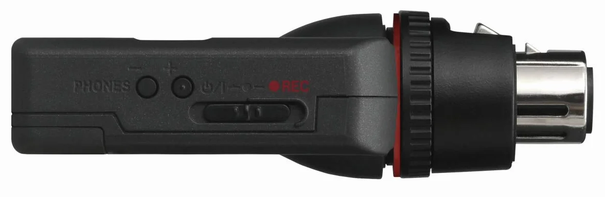 Tascam DR-10X – Audiorecorder zum Aufstecken auf ein Mikrofon, Schwarz