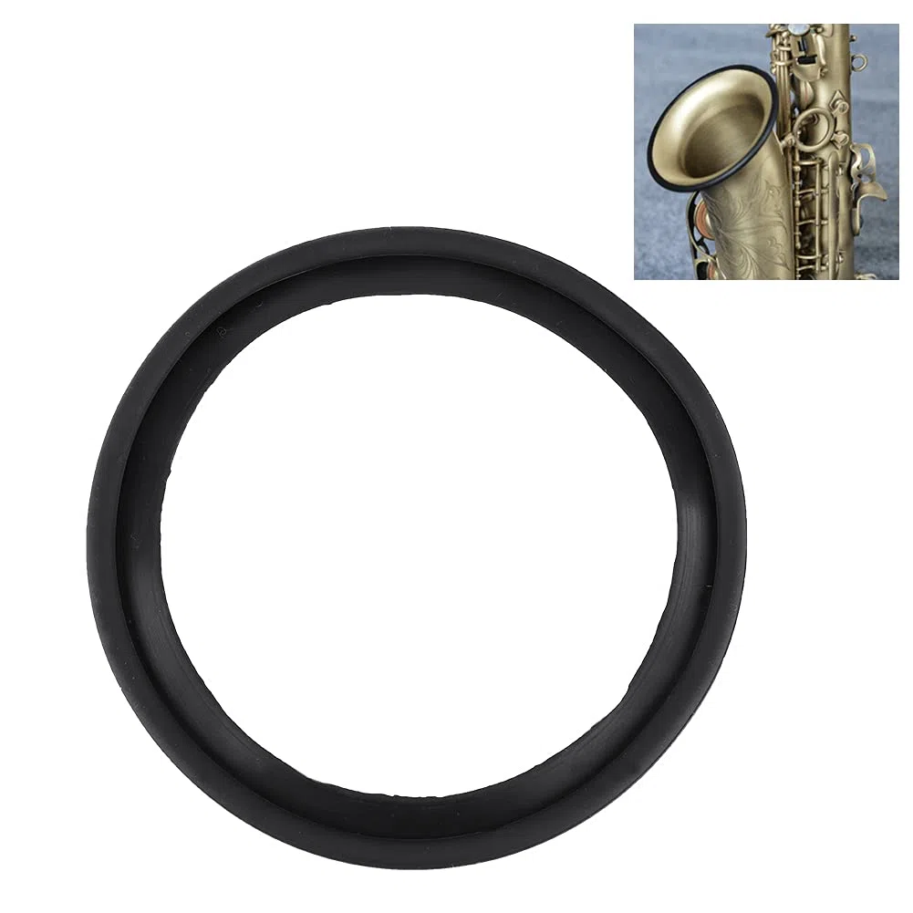 Saxophon Mute Ring, Alto/Tenor Sax Noise Eliminating Ring Silikon Bell Protector Schutzring für Sax Teile Zubehör