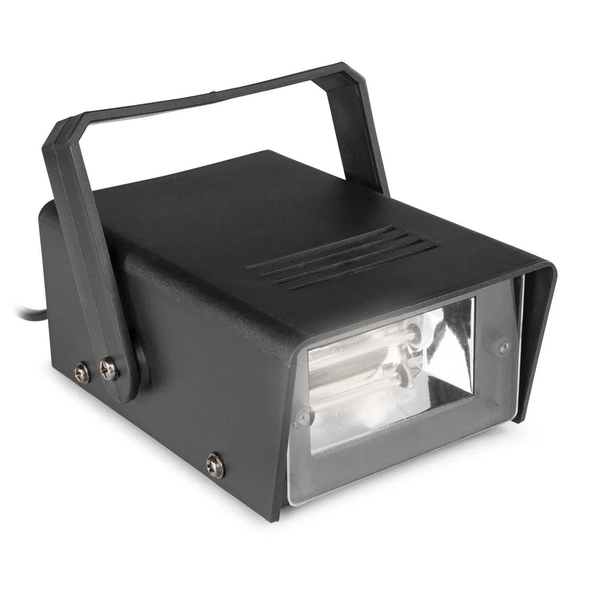 BeamZ BMS50 Stroboskop Blitzer, Strobo Disco Licht, Blitzlicht, Flashlight, Strobe Effektlampe, Disco Lichteffekt, weiße Lichtblitze, LED Blitz, Disco Beleuchtung Effekt Lichter - Schwarz