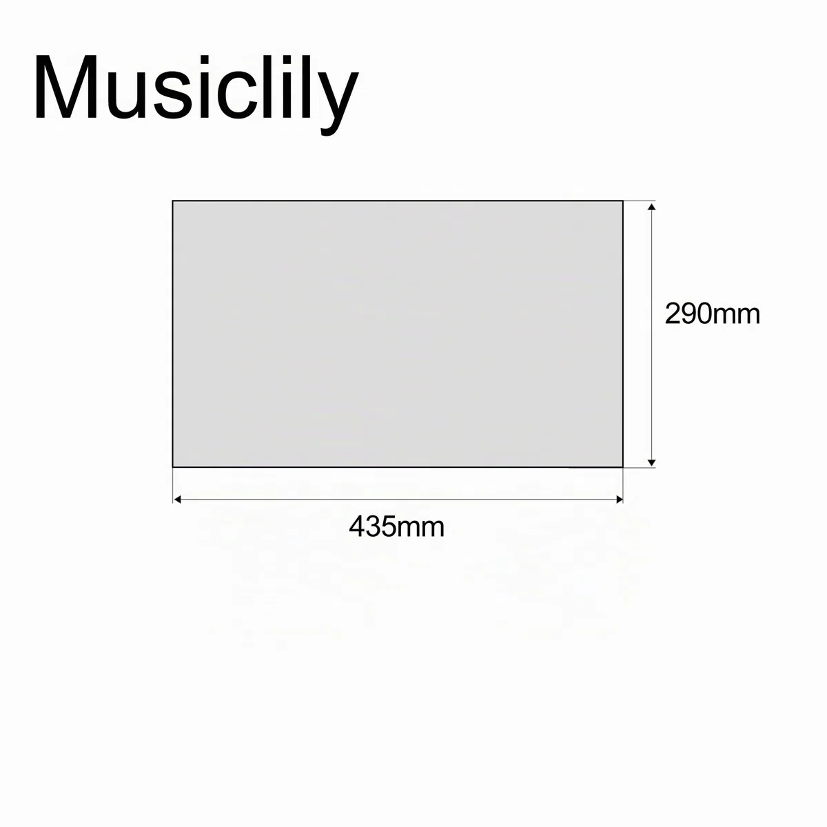 Musiclily 435x290mm Schlagbrett Rohling Material Pickguard Blank für Strat Tele E-Gitarre und Bass, 4-lagig White Pearl