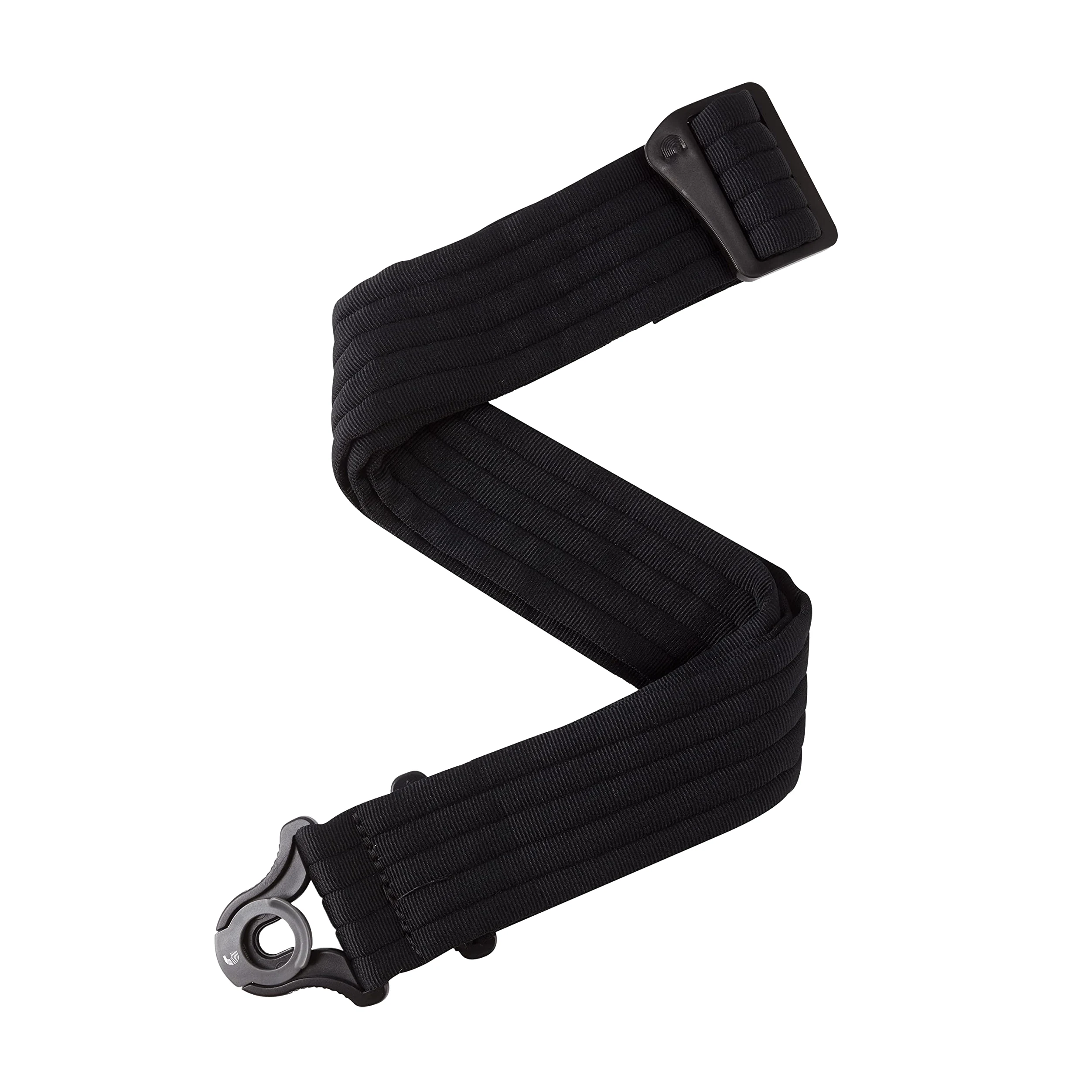 D'Addario Auto Lock Gitarrengurt, Schwarz Gepolsterte Streifen