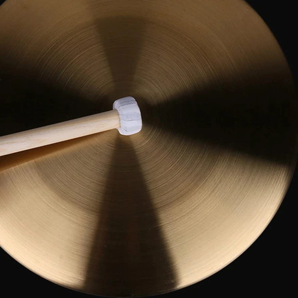 32 cm Hand Gong Cymbals Messing Kupfer Gong Chapel Opera Percussion Instrument Mit Rundspiel Hammer