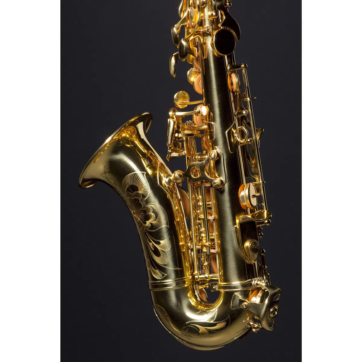 Monzani MZSC-233 Sopransaxophon, Bb Stimmung, Messing Mechanik, Goldlack Finish, Inklusive Mundstück und Hardcase, Ergonomische Mechanik, Ausgewogener Klang, Italienische Polster und Federn, 1.44kg