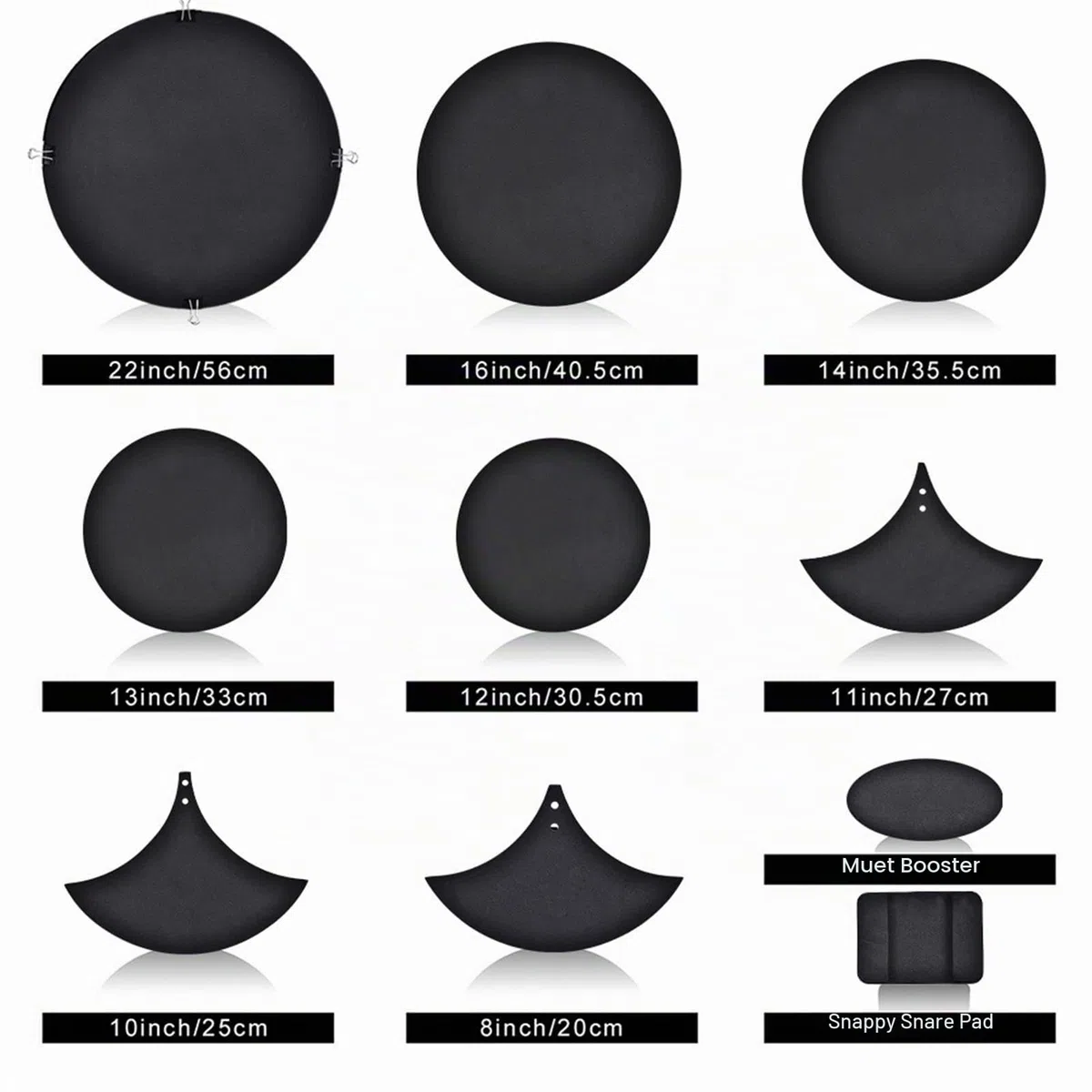 Dämpfer für Schlagzeug, 10 Stück Schalldämpfer Schlagzeug, Dämpfungsringe Schlagzeug Dämmung, Drum Mute Silencer Pads, Dämpfungspad für Bassdrums
