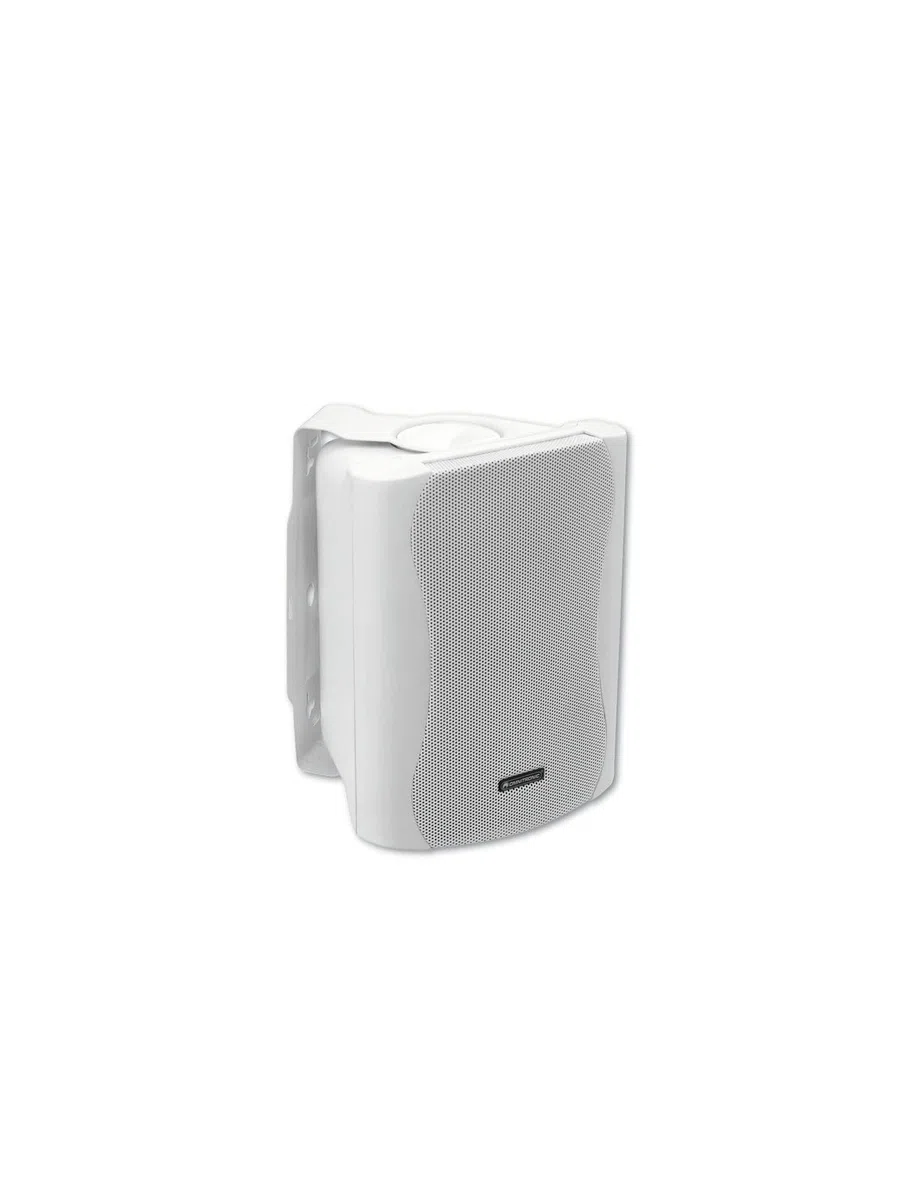 OMNITRONIC C-50A aktiv weiß 2x | Aktives 2-Wege-Lautsprecherpaar mit Halterung, 5"-Tieftönern und 50 W RMS