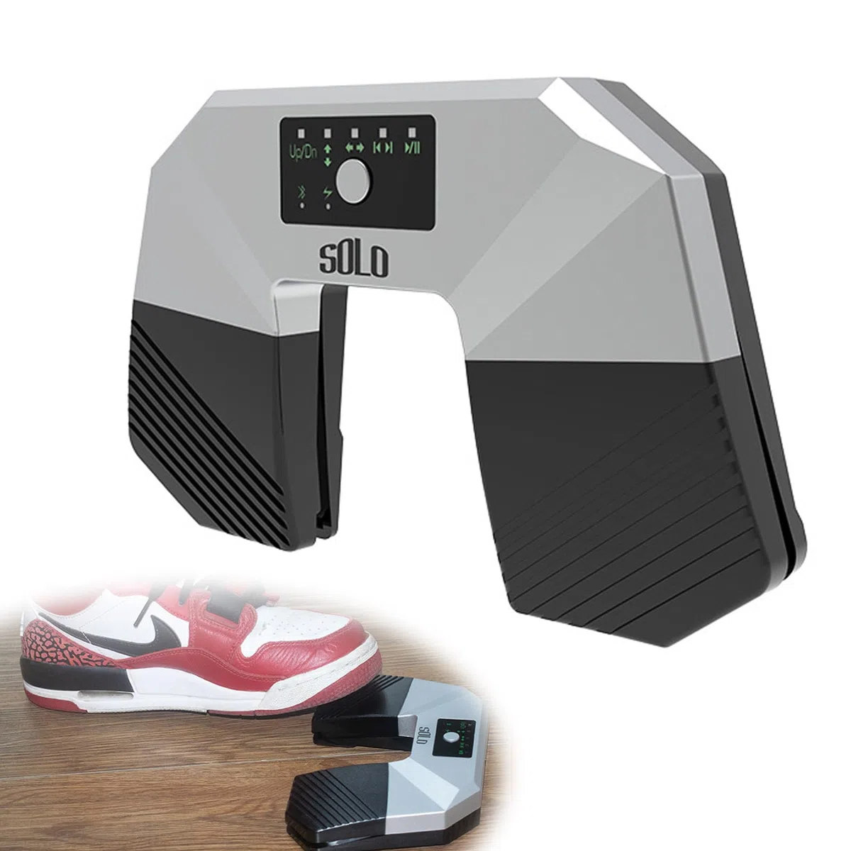 Bluetooth Page Turner Pedal,Bluetooth Fußschalter,Drahtloser Page Turner,Geräuschloses Fußpedal zum Seitenumblättern für PC,Musik Lese Controller für Noten & Präsentationen