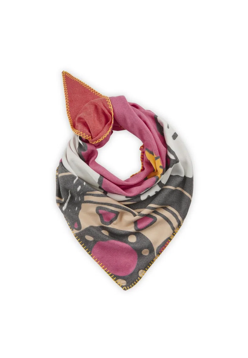CODELLO PRINTED TRIANGLE POLYESTER/VISCOSE - 128X128X180CM
