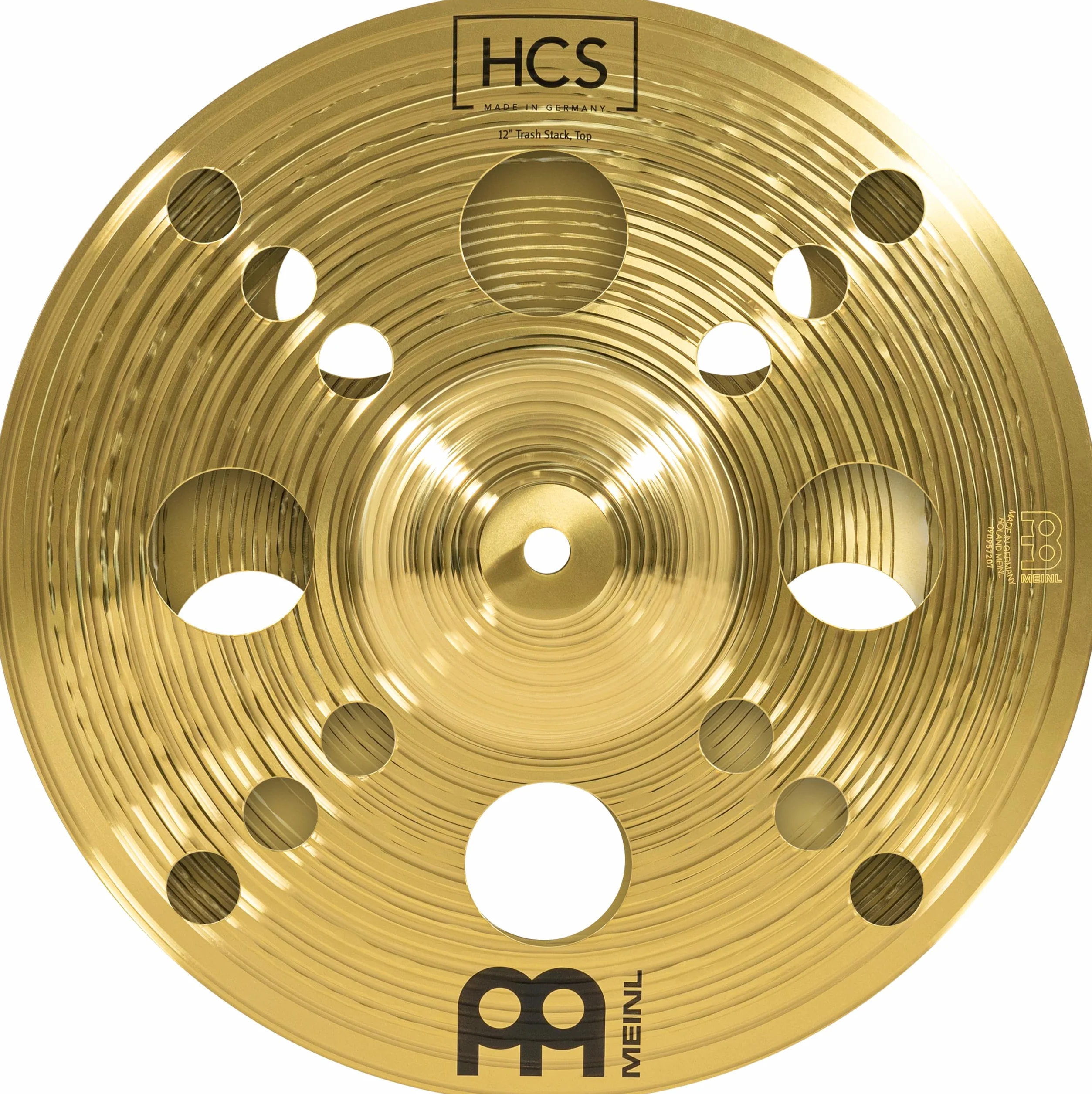 Meinl Cymbals HCS Trash Stack — 12 Zoll (Video) Schlagzeug Becken (30,48cm) Messing, Traditionelles Finish (HCS12TRS)