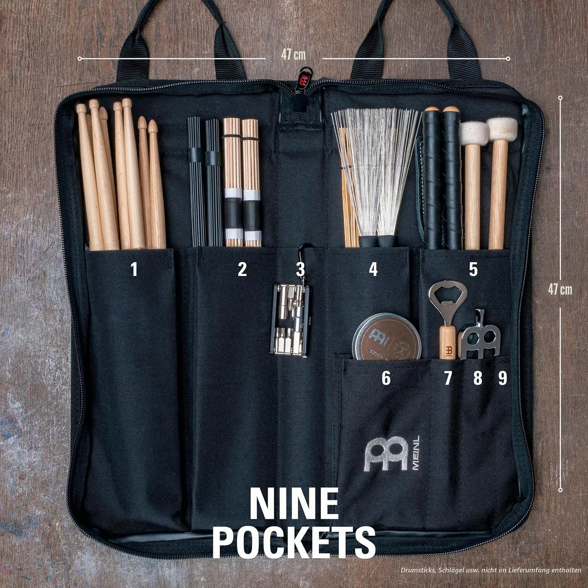 Meinl Cymbals MSB-1 Professional Stick Bag schwarz