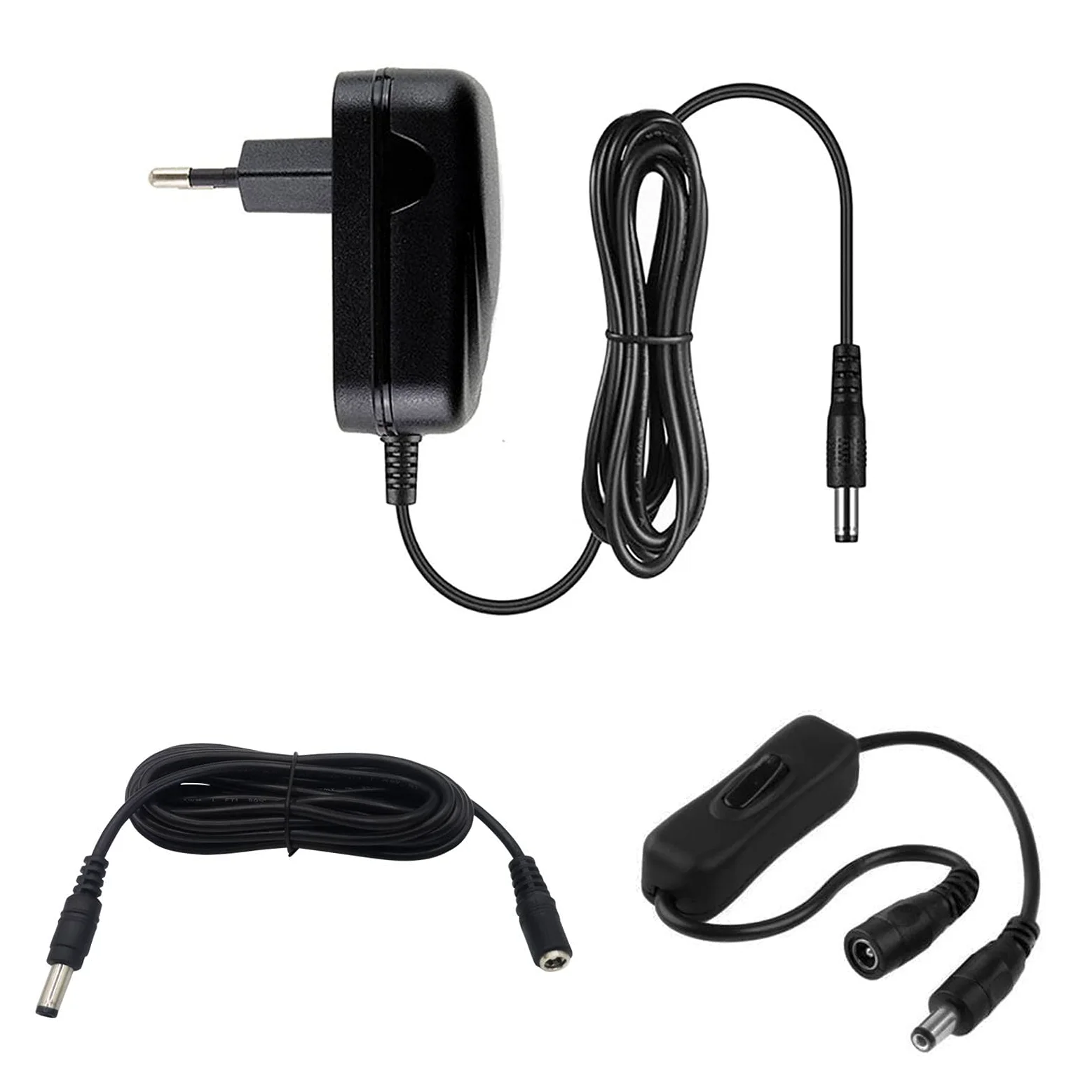 MyVolts 12V EU-Netzteil kompatibel mit Musical Fidelity V90-LPS Phono Stage - mit Verlängerungskabel und Inline-Schalter