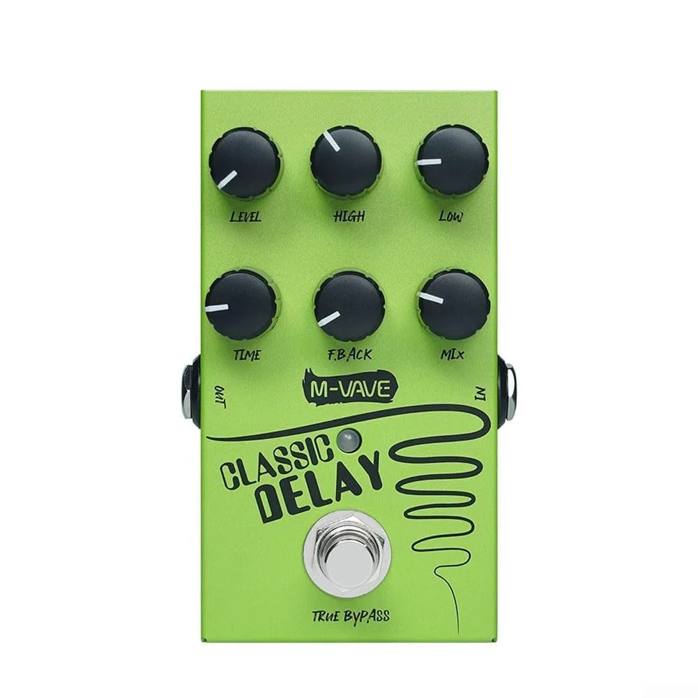 Verbessern Sie Ihre Musik mit einem klassischen analogen Delay-Effektpedal mit True Bypass-Design