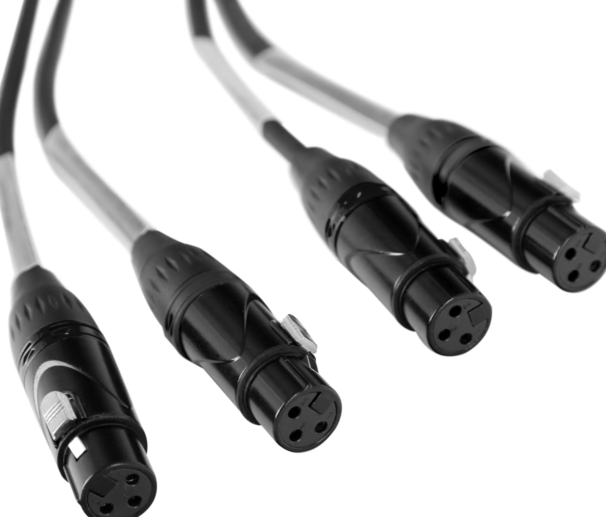 Pronomic NetCore SP-3F Multicore-Spliss female - Peitsche mit 4 XLR-Steckern (female) auf RJ45 Buchse - zur Übertragung analoger oder digitaler Signale über Netzwerkkabel
