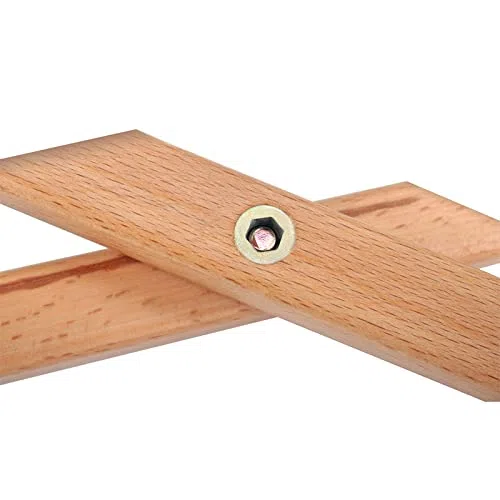 NUZAMAS Verstellbarer Gitarren-Fußhocker aus Massivholz, faltbar, Höhe und Winkel verstellbar, strapazierfähig, Musik-Fußhocker, 27 cm x 13 cm