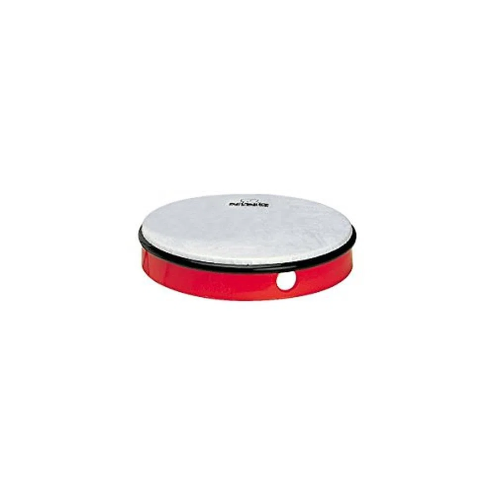 Nino Percussion Hand Drum Instrument - Große Handtrommel für Kinder ab 5 Jahren - Durchmesser 10 Zoll (ca. 25 cm) - Kunststoff, Rot (NINO5R)