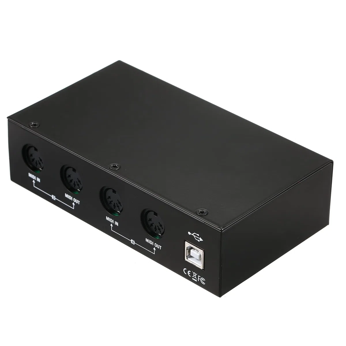 Btuty UM4X4 USB MIDI 4i/4o 64-Kanäle MIDI-Box 4X4