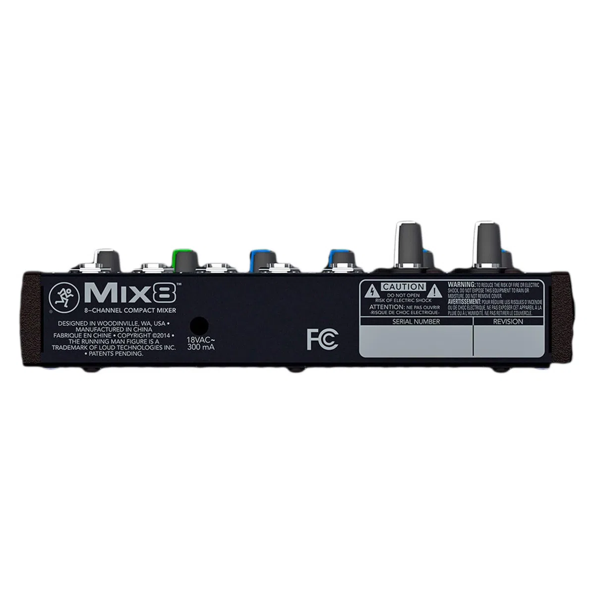 Mackie Mix8 kompakter 8-Kanal Analog-Mixer Mischpult mit keepdrum XLR-Kabel