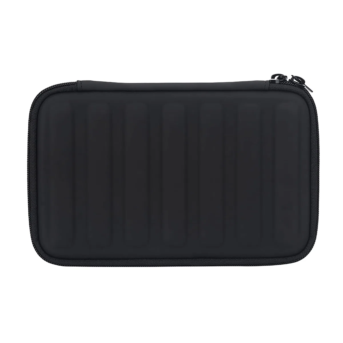 Mundharmonika-Etui, Tragetasche, Aufbewahrungstasche, Etuis und Taschen für 7 Mundharmonikas, PU-Leder, Schwarze Mundharmonika mit Reißverschluss
