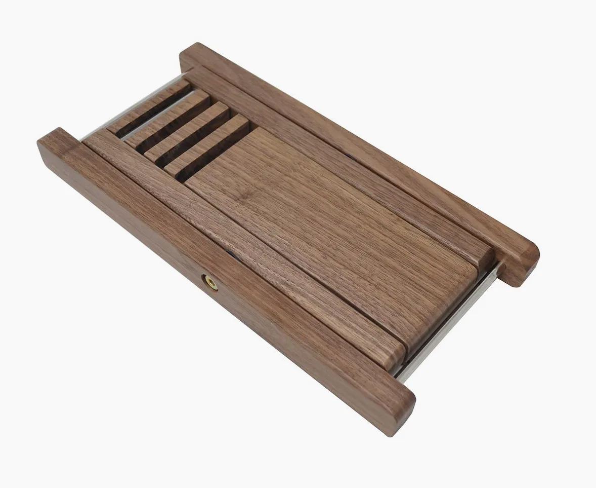 Gitarren-Fußbank Massivholz-Gitarrenpedal 4-stufig verstellbares klappbares Holz-Fußbank-Pedal