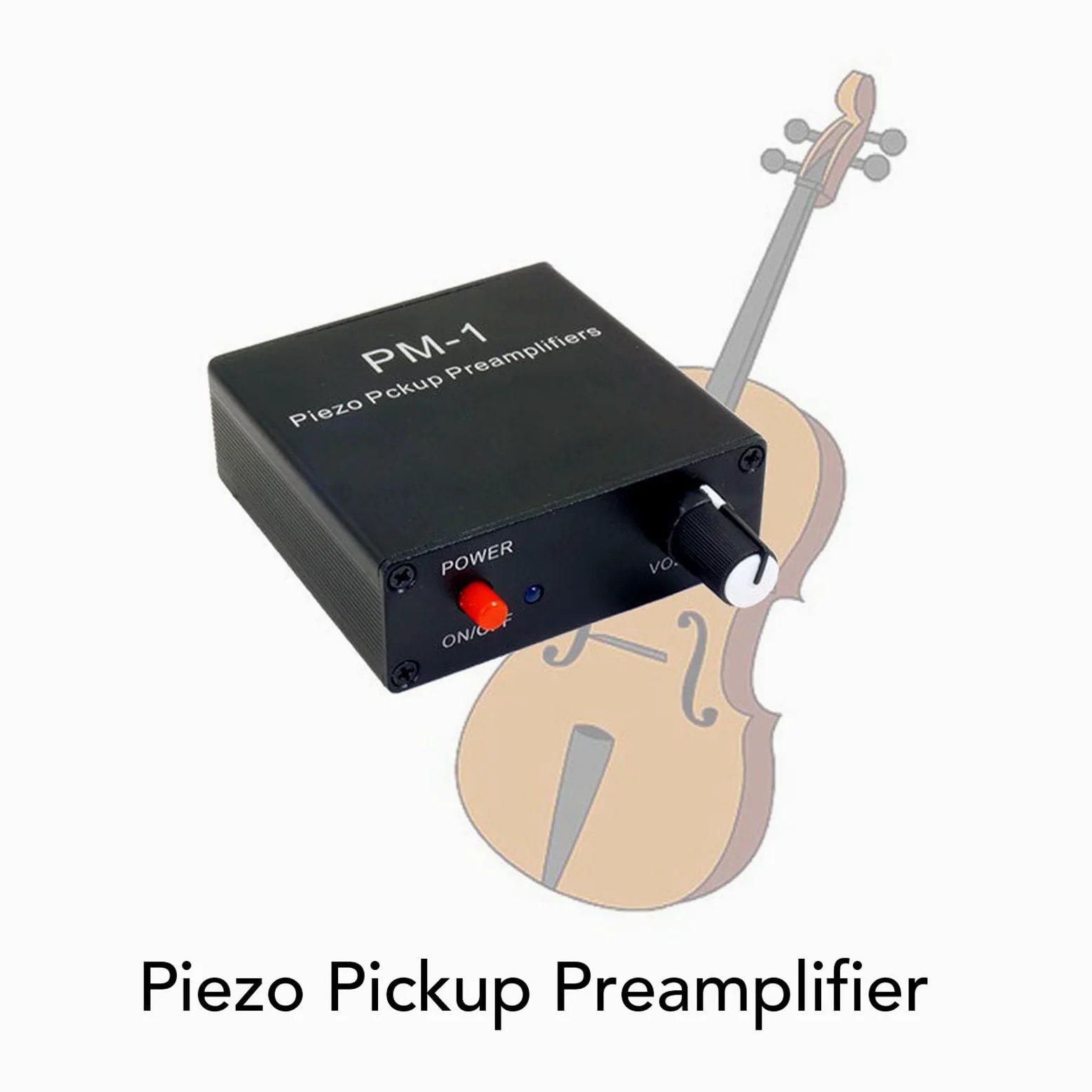 Piezo -Pickup -Vorverstärkerverstärker, Mikrofonverstärker Vorverstärker Wiederaufladbares Gitarren -Pickup -Vorverstärker mit Niedriger Frequenzgrenze, für String -Instrument,
