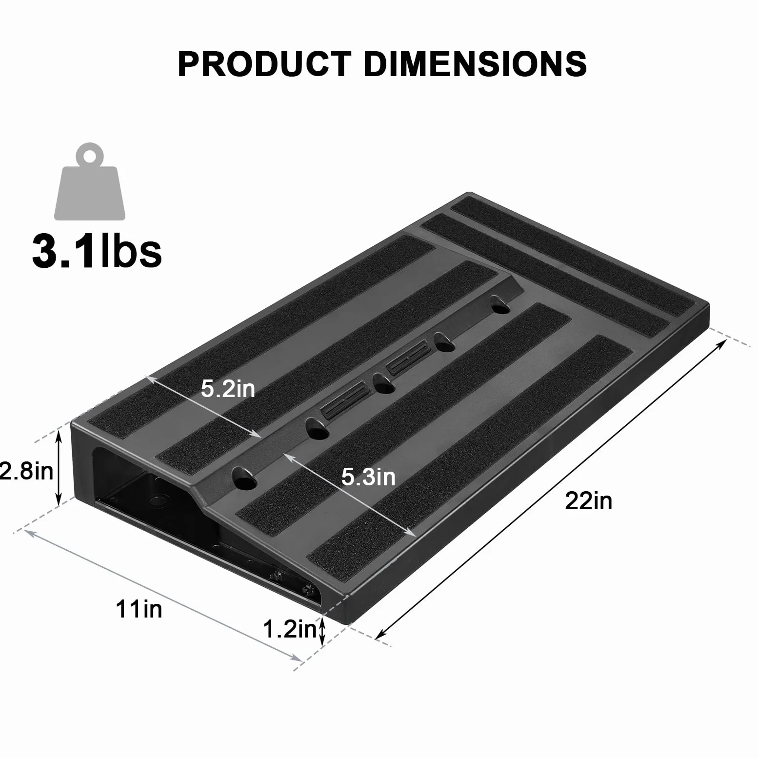 LEKATO Gitarren-Pedalboard, Gitarre Effekt Board 19,7"x10"x2,4", Große Effektplatte mit Tasche, Robustes Tragbares Pedalboard für Musiker, Gitarristen, Bands
