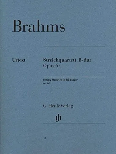 HENLE VERLAG BRAHMS J. - STRING QUARTET BB MAJOR OP. 67 Klassische Noten Streichensemble