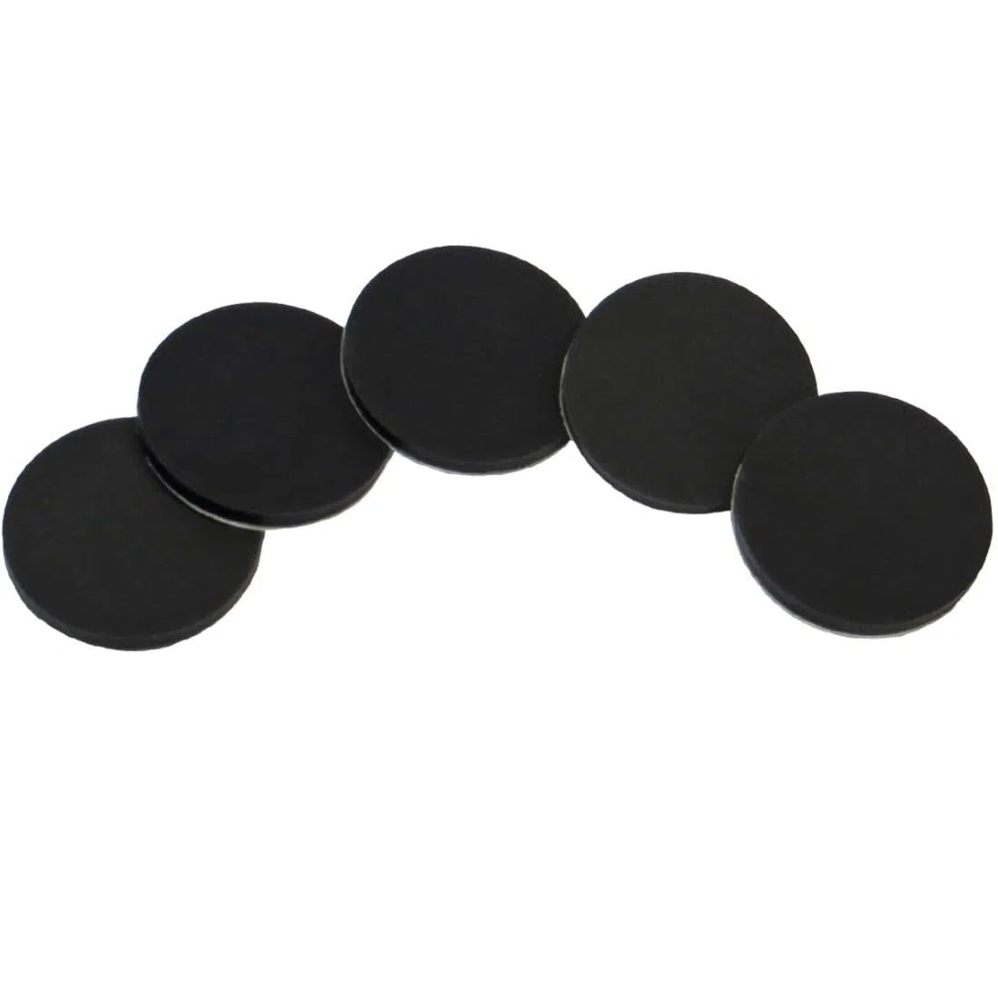 RTOM Moongel Blau 6 Stk Schlagzeug Dämpfer + keepdrum Damper Pads Schwarz