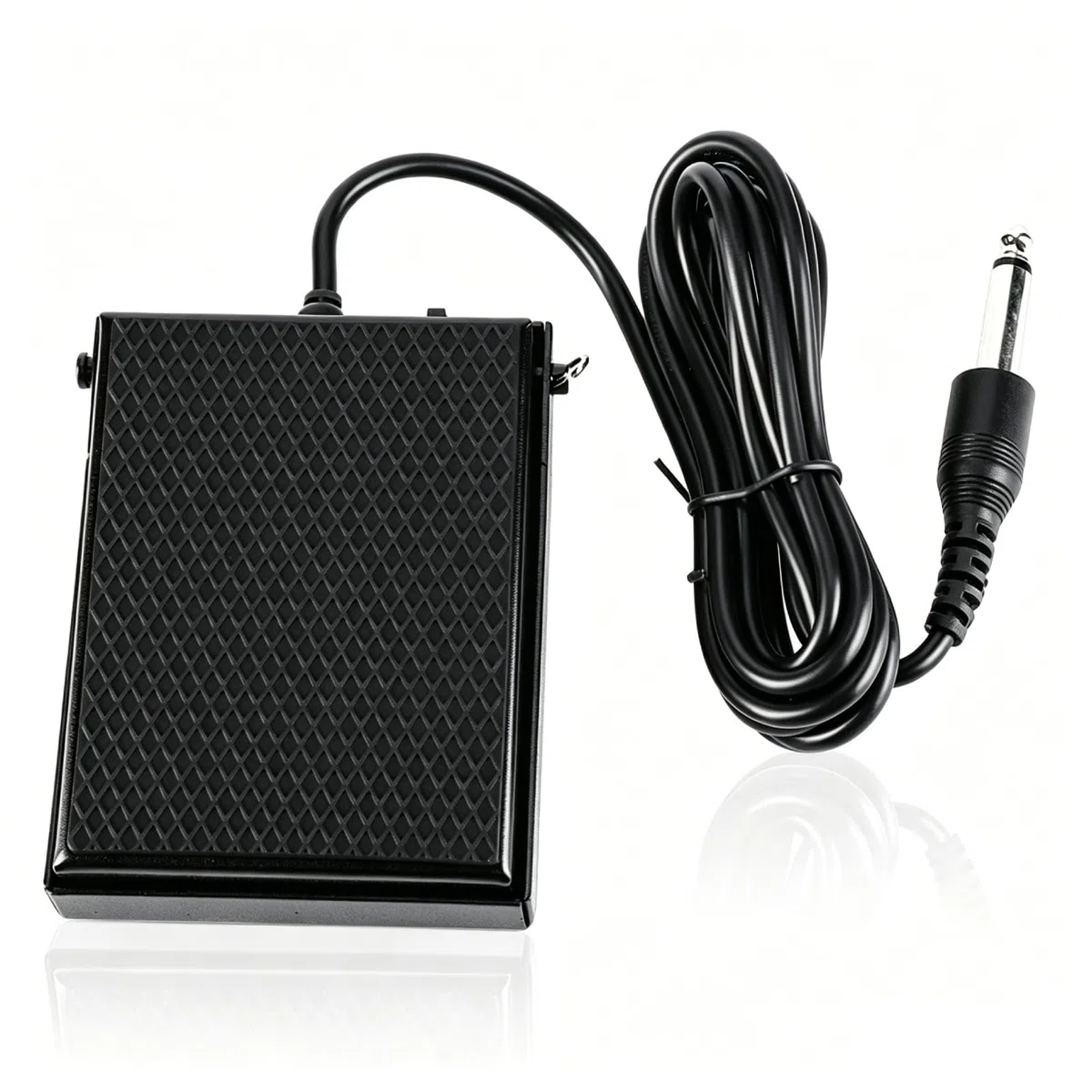 Sustain-Pedal für Keyboard, WTB004 Universelles Klavierpedal Geräuscharmes Halbpiedal Pianoaccessoire Polarisierbarer Schalter Pedal für Klavier und elektronisches Keyboard