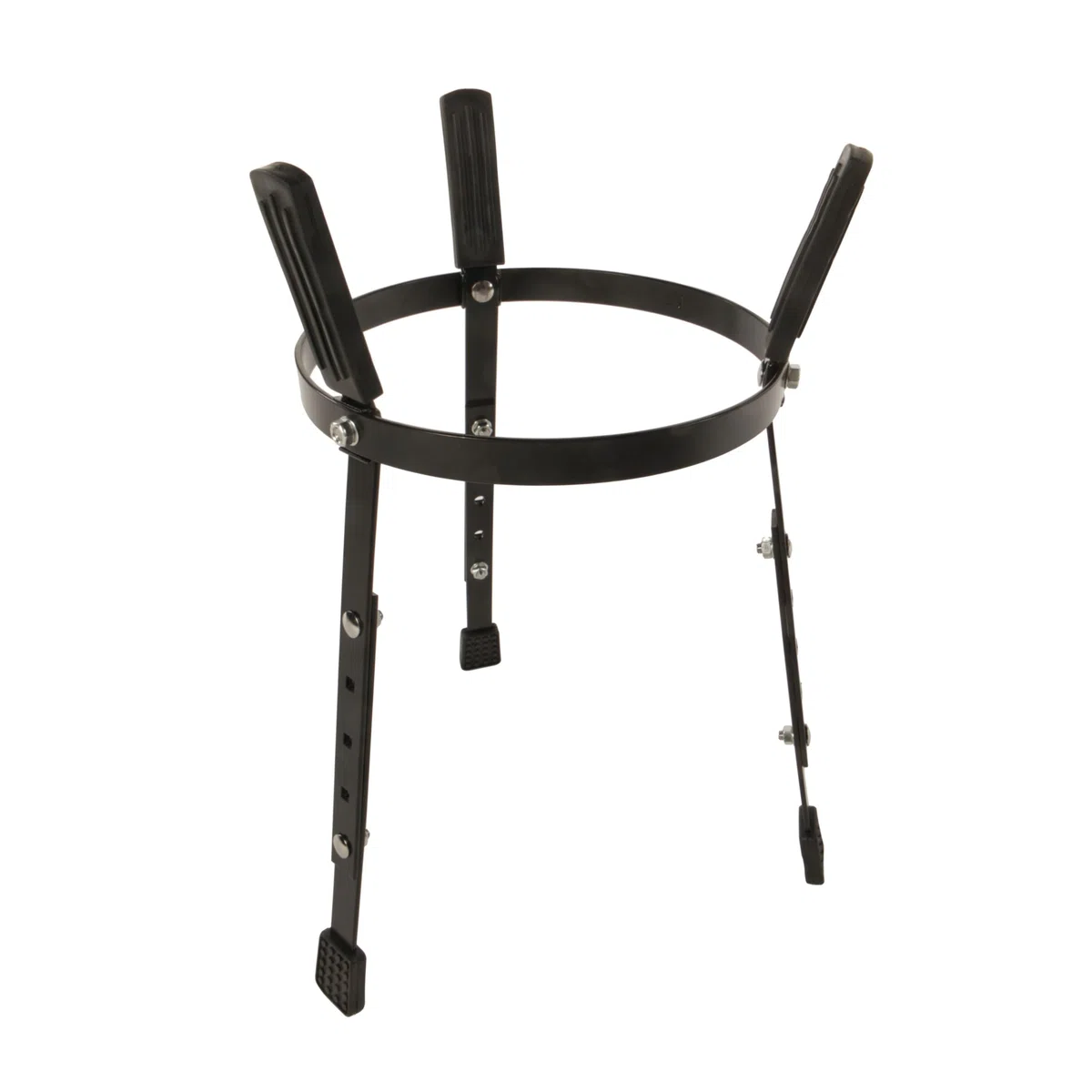 Höhenverstellbarer Conga-Ständer, 9"-11" Trommeln, robuste Hartgummi-Füße, stabiler Halt, universell kompatibel, schwarz, ideal für flexible Spielpositionen, sicherer Stand