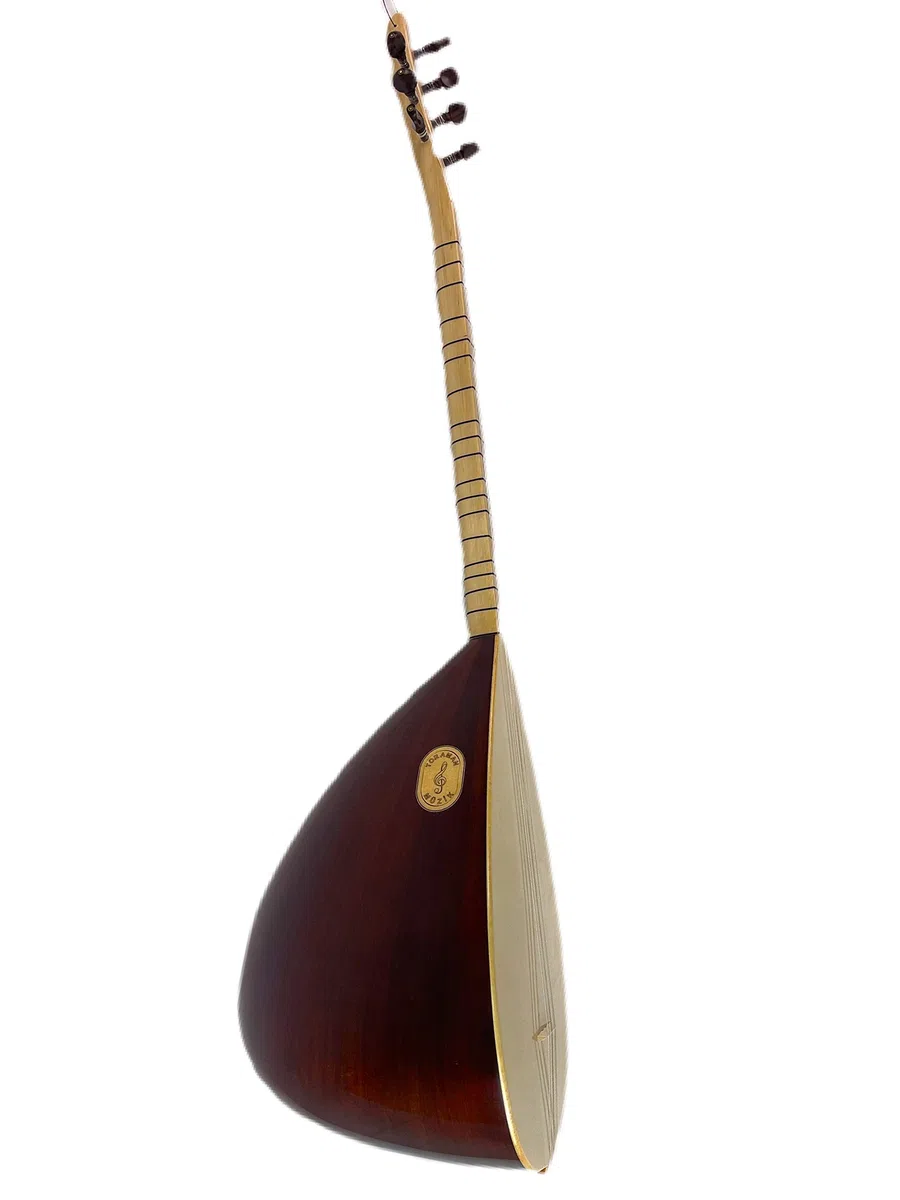 Premium Kisa Sap Ardic Baglama Saz, Noktali klavye | Premium Kurzhals Baglama Saz Wacholder, Klaviatur mit Punkten