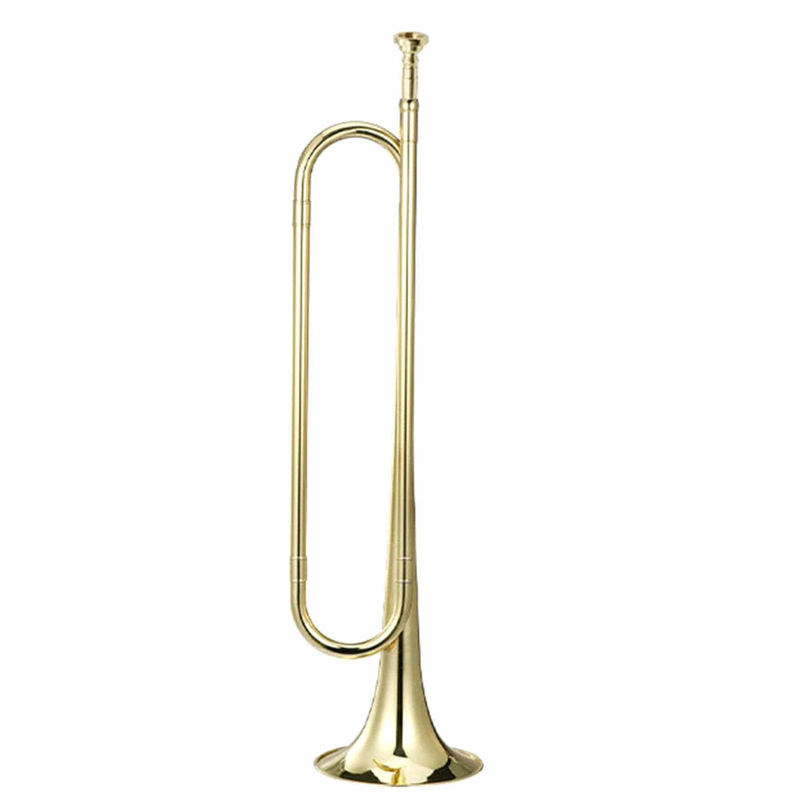 Big Stride Trompete aus Messing, spanische Glocke, Toneinstellung, Glockeninstrument, dickes Messingrohr und Mundstück