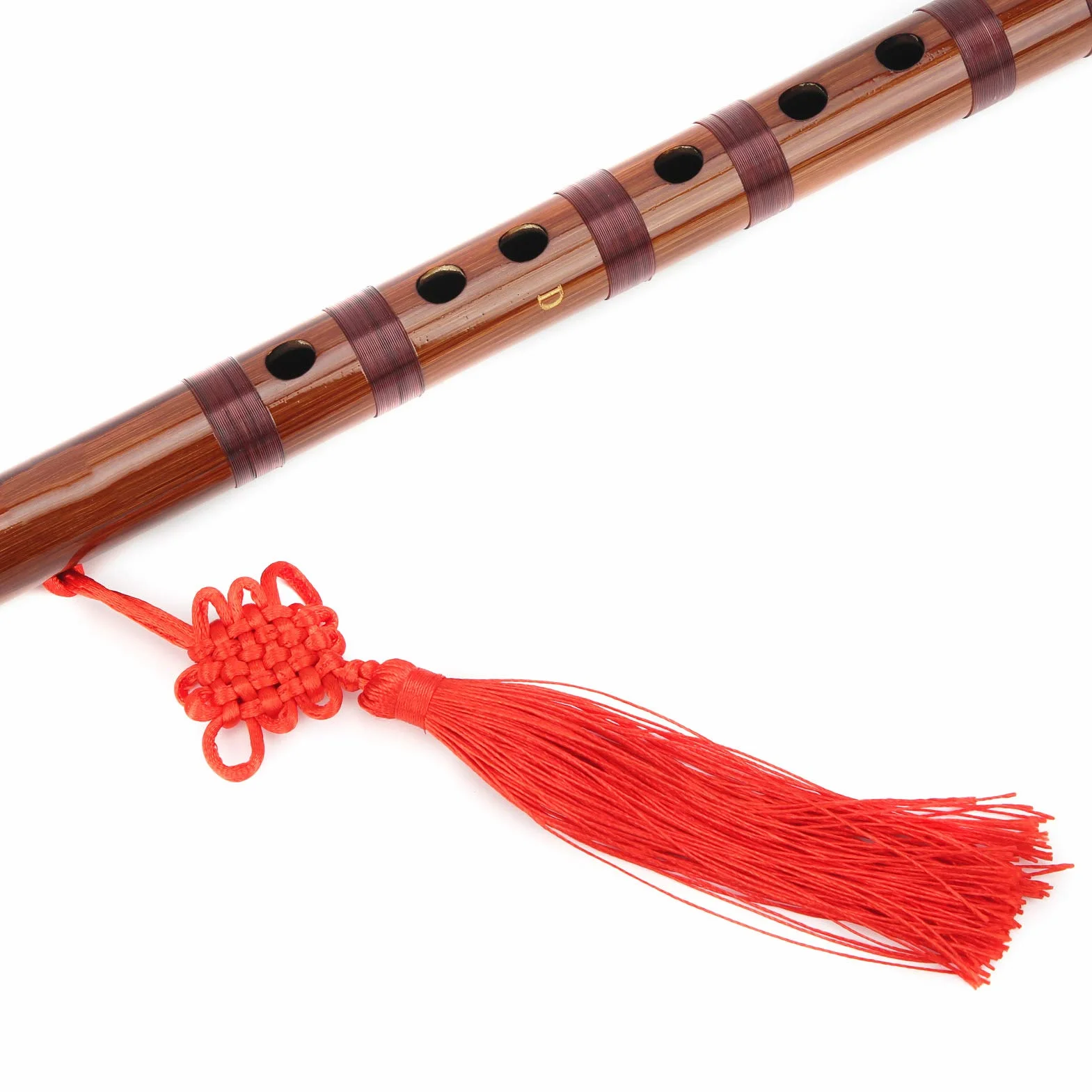 Mxzzand Dry Bitter Dizi Traditionelles Flöten Set D Key Bambusflöte ZD 02