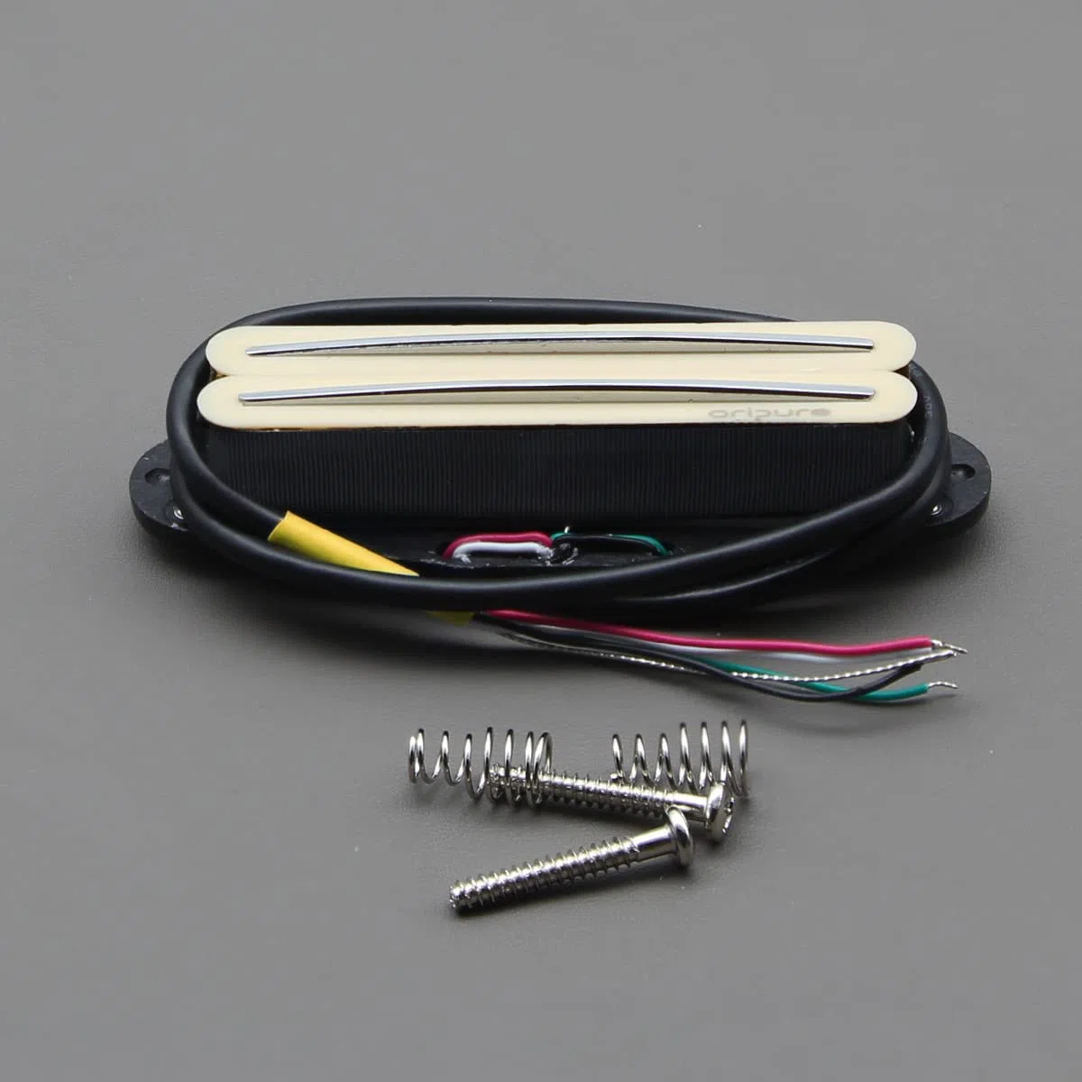 Oripure AlNiCo 5 Hot Wound Dual Blade Rail Pickups Single Coil Sized Humbucker 16K Gitarrensteg Pickup für FD ST/SQ E-Gitarren Style, Creme