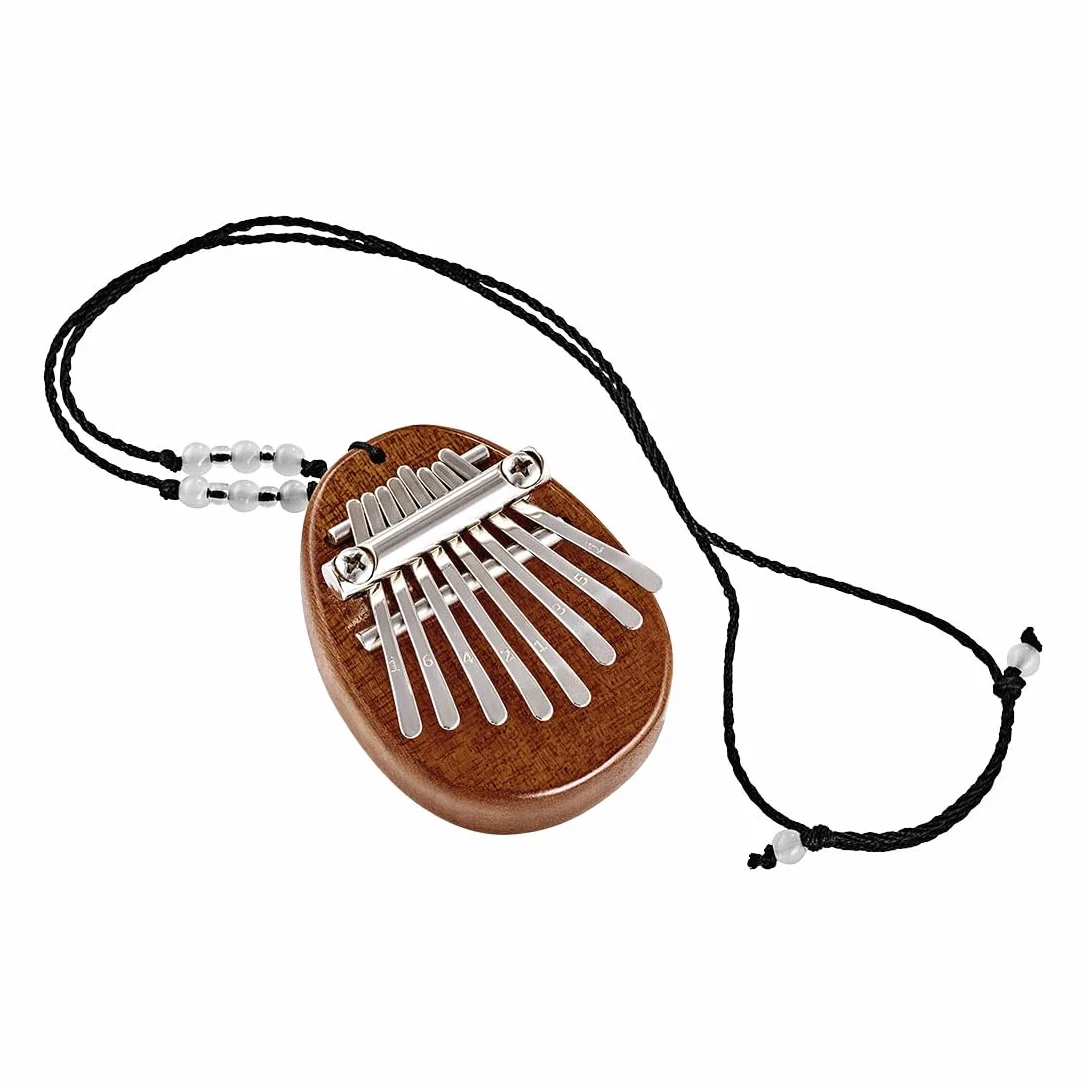 Sonic Energy Massivkörper Kalimba – C-Dur, 8 Töne – Sapeleholz – Für Meditation, Yoga, Kinder – Inkl. Umhängeband (KL8MINI)
