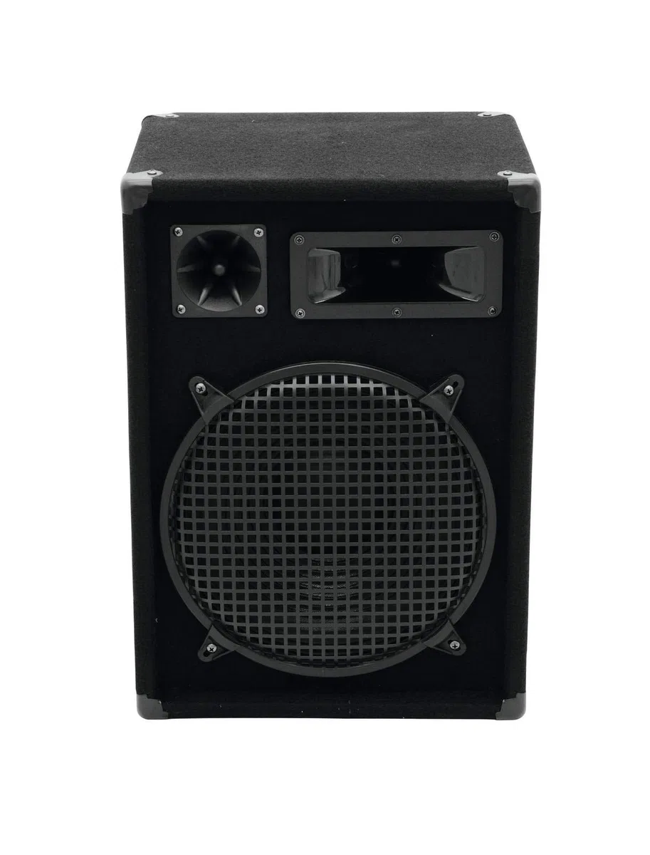 OMNITRONIC DX-1222 3-Wege Box 600 W | Robuste Full-Range-Box mit 12" Tieftöner und 600 Watt Leistung | 1 Stück