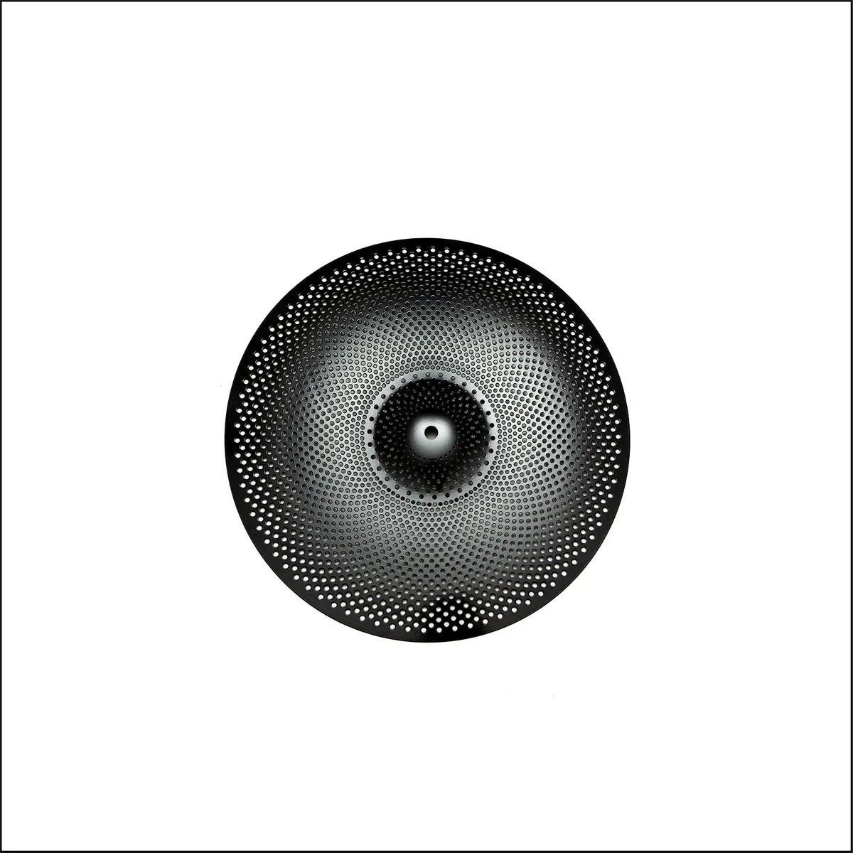 Low Volume 25.4 cm Splash Becken, 25.4 cm Practice Splash Becken, Quiet Splash Becken (25,4 cm, Schwarz)