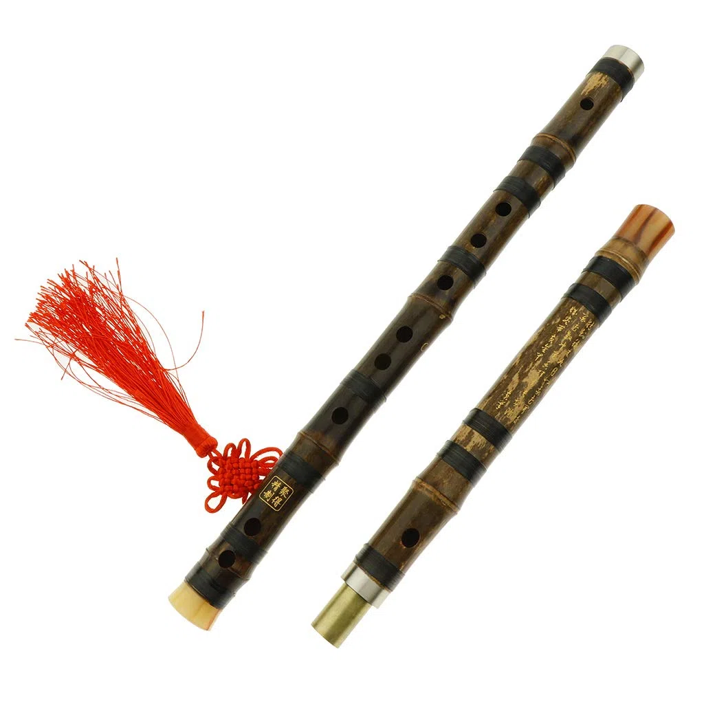 Traditionelle chinesische Flöte, handgefertigt, Bambusflöte, Dizi, D-Ton