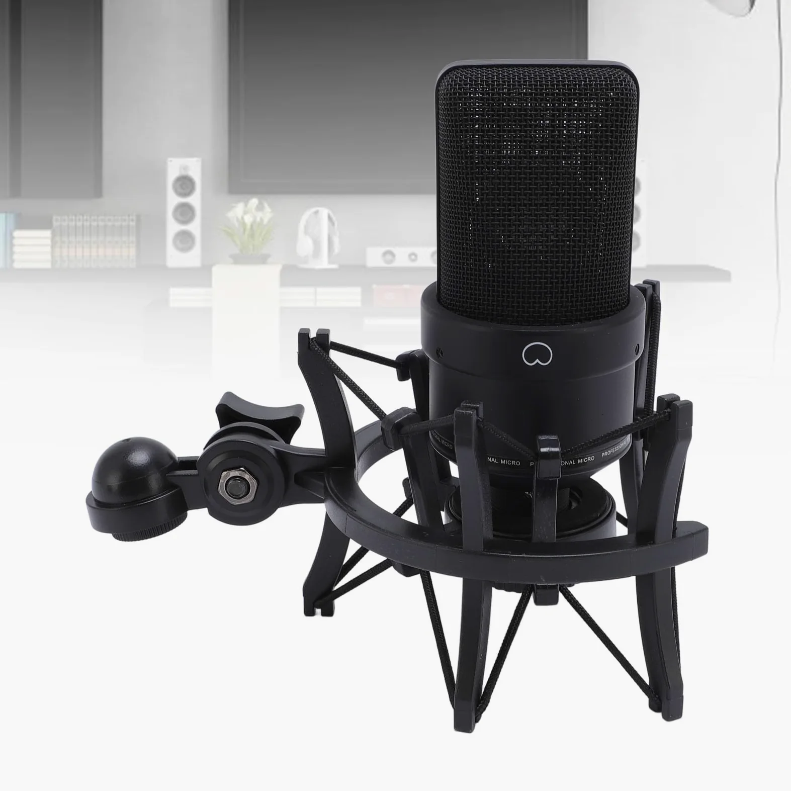 Mikrofon, XLR Kondensatormikrofon Großmembran Kondensator Studio Microphone mit Schockhalterung, XLR-Kabel und Windschutz für Podcasting, Streaming, Gaming, Aufnahmen