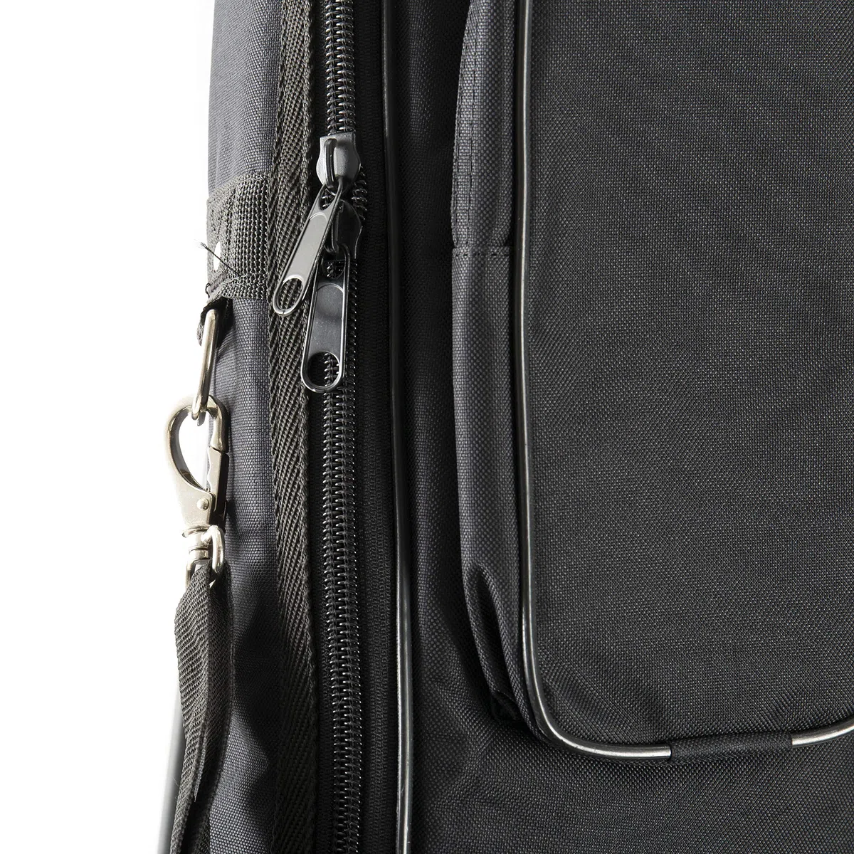 MUSIC STORE Gigbag für 1/2 Klassische Gitarre, Super Deluxe, wasserabweisendes Nylon, 30mm Polsterung, Konzertgitarren Tasche mit Zubehörfächern