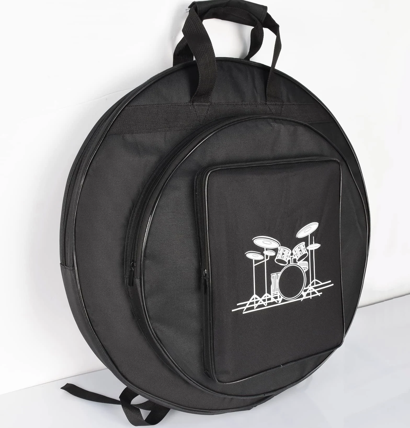 Tosnail 22“ Cymbal Gig Bag mit Tragegriff, strapazierfähigen Schultergurten und Doppeltaschen, ideal zur staubgeschützten Aufbewahrung
