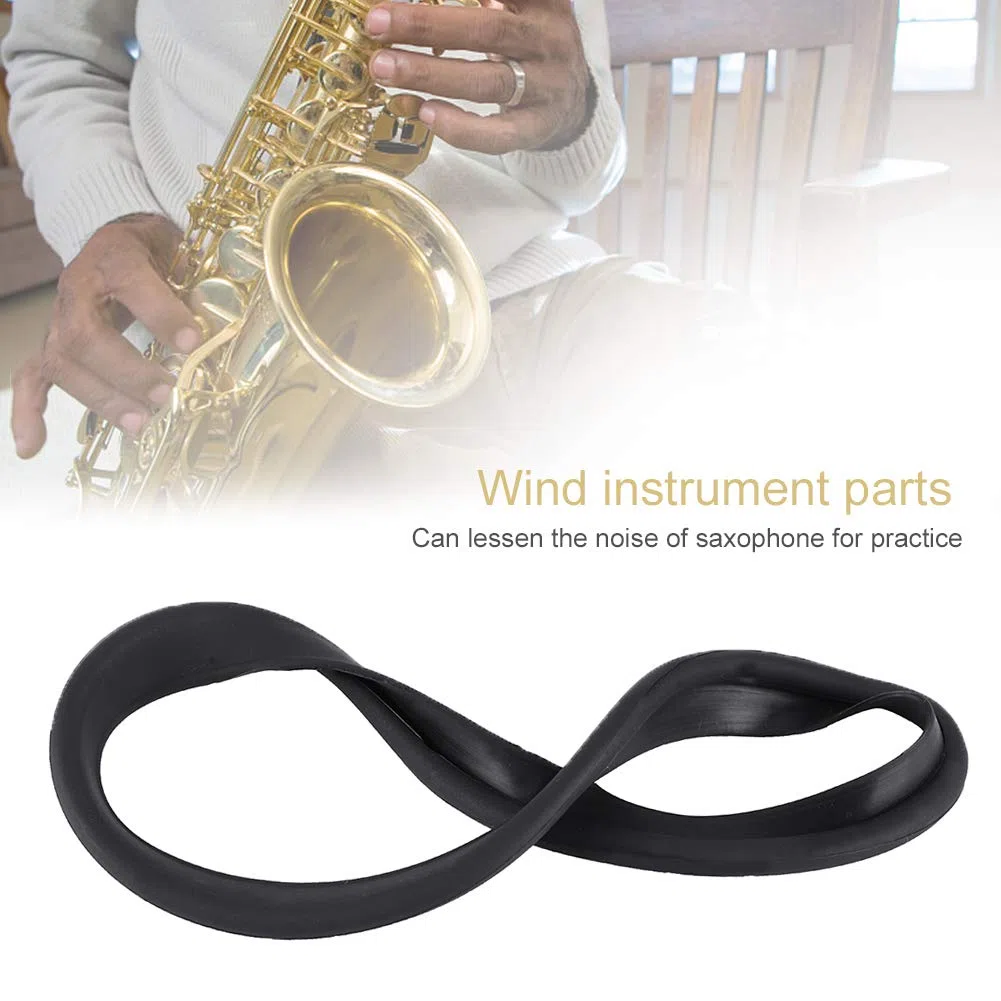 Saxophon Mute Ring, Alto/Tenor Sax Noise Eliminating Ring Silikon Bell Protector Schutzring für Sax Teile Zubehör