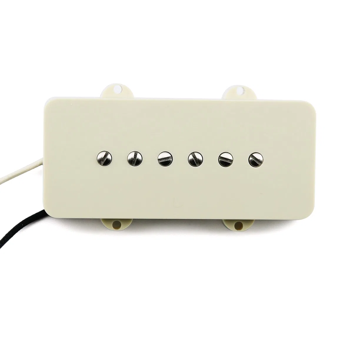 FLEOR Alnico 5 Single Coil Neck + Bridge Pickups Set für FD JM Vintage Style Gitarre, Vintage White