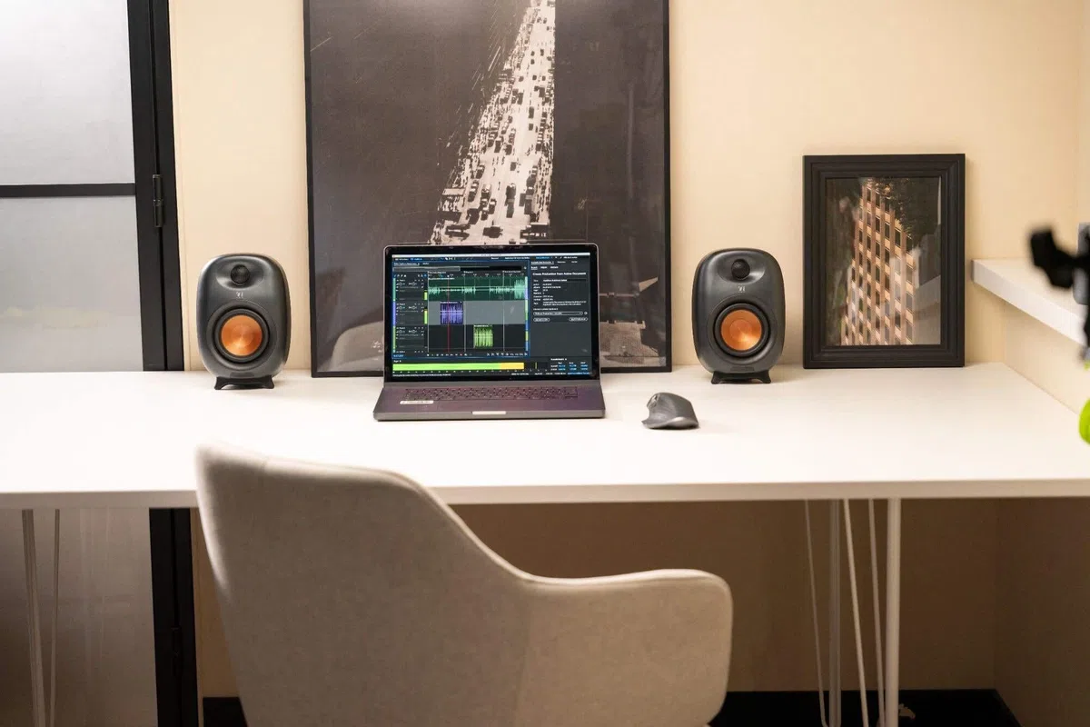 Audizio RS80 Aktiv Regallautsprecher - 160 Watt, 4" Woofer & 1" Tweeter, Bluetooth 5.0, Studio Monitor Lautsprecher, 40Hz-20kHz, PC Speaker, DJ Boxen für Desktop, Aktivboxen, Stereo Speaker