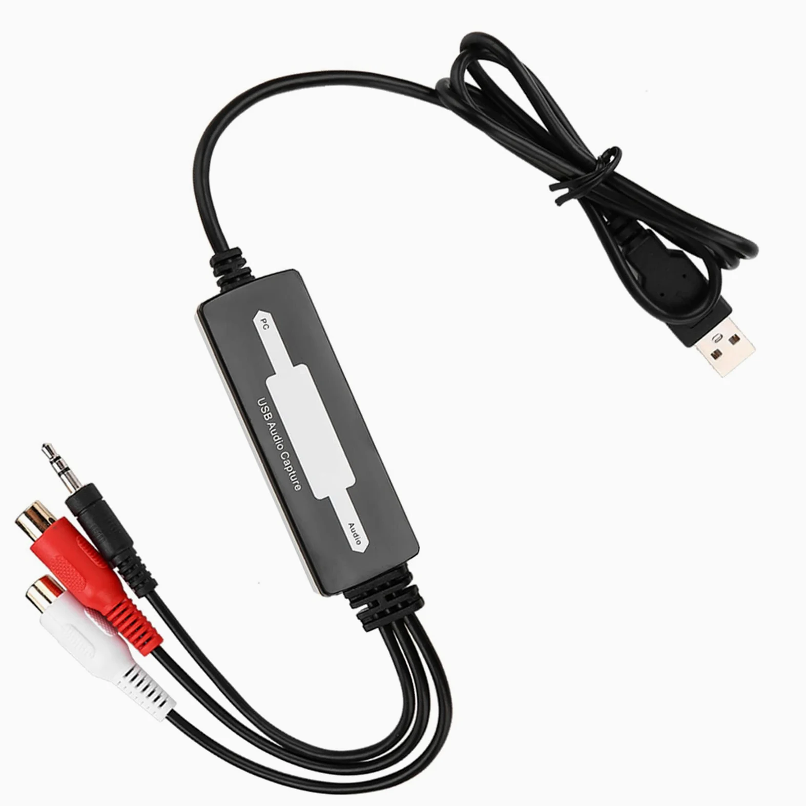 Cryfokt USB-Adapter-Aufnahmegerät Zum Digitalisieren von Musik für Musikbegeisterte
