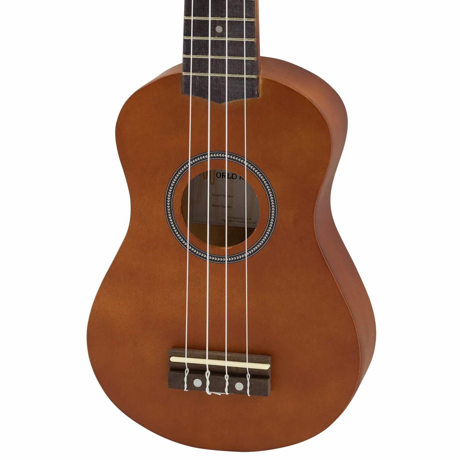 World Rhythm Sopran-Ukulele für Anfänger, natürliches Finish, mit Gigbag, Ersatz-Ukulele-Saiten und Filz-Plektrum, natur, WR-302