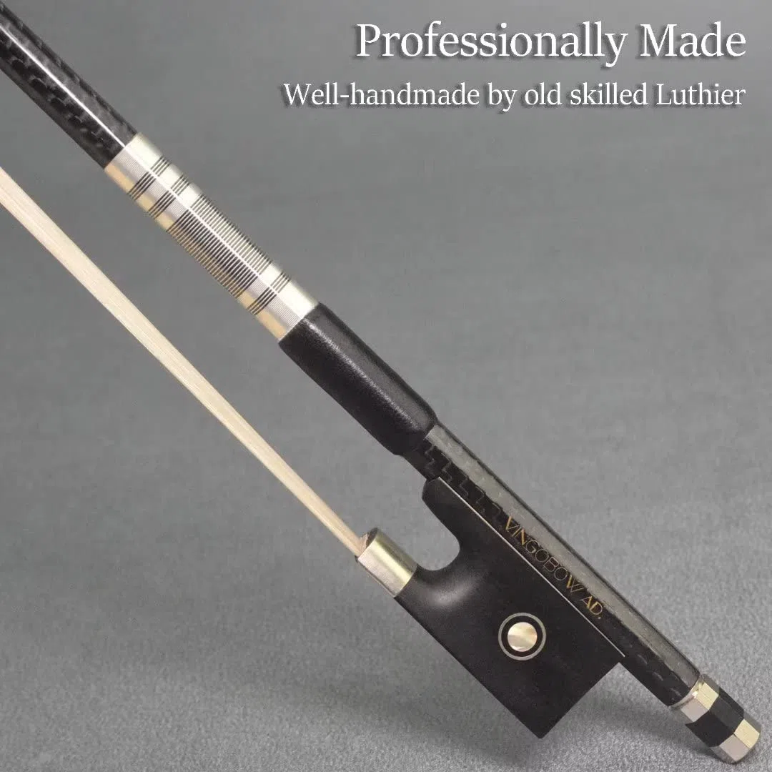 3/4 Größe New Textured Kohlefaser Geigenbogen Violine Geigen bogen Pernambuco Performance Gut ausgewähltes Rosshaar aus der Mongolei