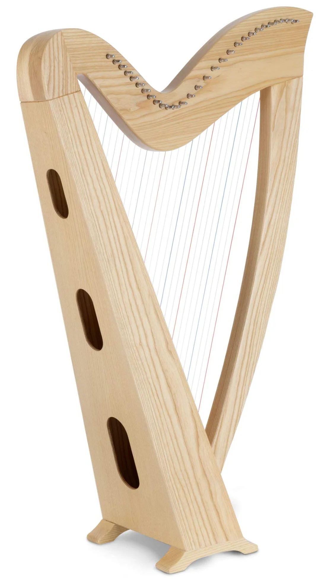 Classic Cantabile H-29 Keltische Harfe 29 Saiten - Celtic Harp mit 29 Saiten - In Es-Dur gestimmt - Mit Halbtonmechanik - Aus Eschenholz - Inklusive Tasche und 2 Stimmschlüssel - Höhe: 101 cm