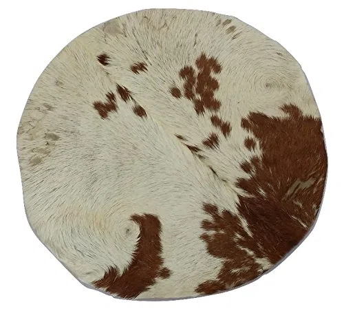 Ziegenfell,Trommelfell, mit Haar 18 Zoll 45,7 cm / Djembetrommelfell aus Ziegenhaut und -haar, natürlich